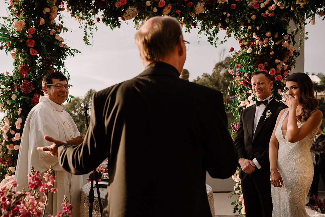 ceremonia de matrimonio novia y novio